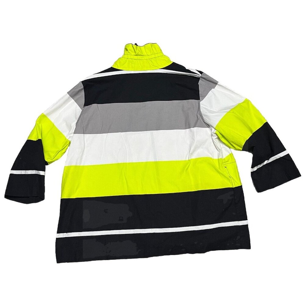 Caroline Rose Abstract Striped Multicoloured Zip Jacket  Women’s Size 2XL - Picture 2 of 6